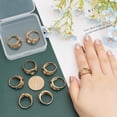 thumbnail image 4 of 10Pcs Blank Rings Adjustable Brass Finger Rings Flat Round Ring Pad Ring Trays Jewelry Findings for DIY Rings, 4 of 9