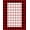 Red White, Pattern 2, variant on ODIKA Plaid Gingham Checkered Tartan Border Striped Front Layering Stain Resistant Low Profile for Dorm Room, Small Living Apartment