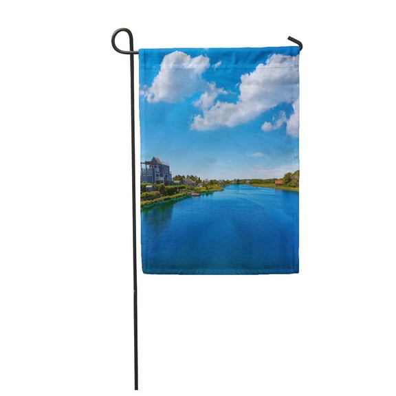 SIDONKU Blue America Cape Cod Bumps River Near Craigville Beach Massachusetts USA Garden Flag Decorative Flag House Banner 12x18 inch