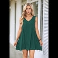 thumbnail image 4 of Vestido Mini Sin Mangas Verde Oscuro L, 4 of 7