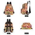 thumbnail image 4 of FORMRS Mini Backpack Purse for Women Travel Daypack Casual Shoulder Bag, Purple Abstract Floral, 4 of 7