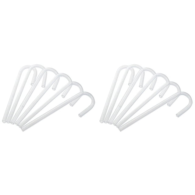 12Pzs Tuberia de Acrilico Curva de Tubo en Forma de U para / Difusor Co2 Acuario