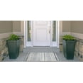 thumbnail image 2 of Linon Outdoor Washable Area Rug Collection, Ivory and Blue, 2' x 3', 2 of 7