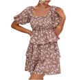 thumbnail image 1 of Birdeem Robe d'Été Décontractée à Manches Courtes pour Femmes, 1 of 6
