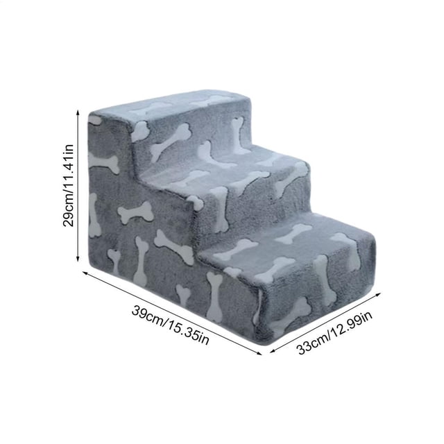 Dog Steps For Bed Pet Stairs For Dogs To Get On Bed Anti-Slip Removable Furniture Climbing Companion For Puppy Kitten Senior