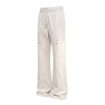 thumbnail image 3 of Ohufall Men's Pants Solid Color Comfy Sweat Pant Lightweight Everyday Wide Sport Pant, 3 of 8