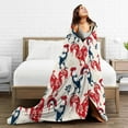 thumbnail image 5 of Kll Fleece Blanket Plush Throw Blanket Roosters,Soft Fuzzy Cozy Flannel Blanket For Couch Sofa Bed.(50"X40"), 5 of 9