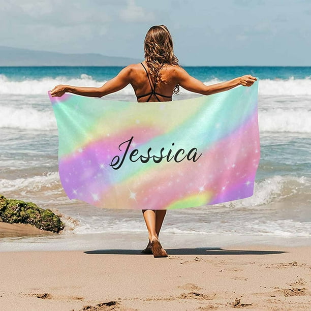 Monogrammed sale beach towels