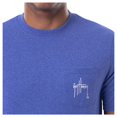 thumbnail image 5 of Guy Harvey Men's Threadcycled Blended Pocket T-Shirt | Marlin Sketch Heather Royal, 5 of 6