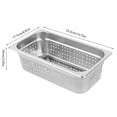 thumbnail image 2 of 2pcs 1/3 Size Perforated Steam Table Food Pan 4" Deep Hotel Pan Stainless Steel, 2 of 18