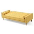 thumbnail image 4 of Passion Furniture PF-G834A-S Andrews 85 in. Flared Arm Polyester Straight Sofa in Yellow, 4 of 5