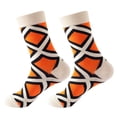 thumbnail image 1 of Women's Winter Socks Geometry All Cotton Medium Length Socks College Pure Cotton Socks, 1 of 2