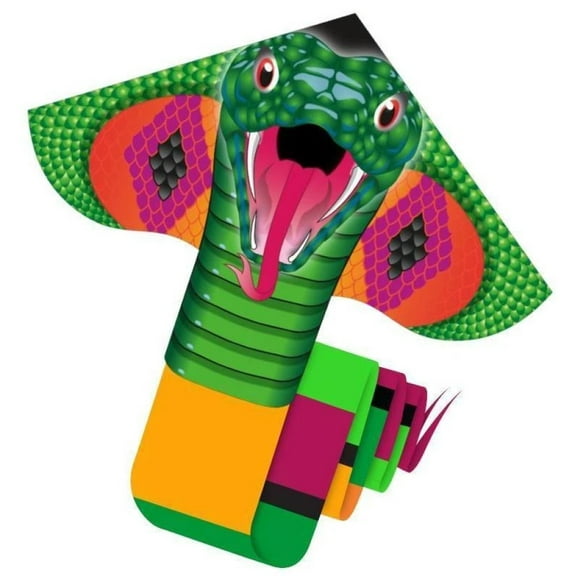 WindNSun Delta XLT Kite - 10 Foot Tails, Handle, Line Included (Cobra)