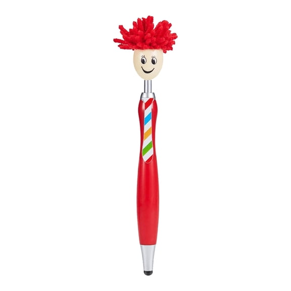 Fdelink 5 Interesting Pens with Furry Head Doll Pen A,5 Fun Pens Fluffy Doll Pen Screen Touchs Replaceable Ball Pen 1Ml,1Pc Pen