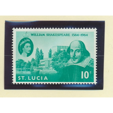 St. Lucia Scott #196 - Shakespeare, British Commonwealth Common Design Issue From 1964 - Collectible Postage