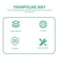 thumbnail image 4 of Miangastore Noise Reduction Trampoline Non-Slip Mat Black 10Pcs 4X3.8In, 4 of 8