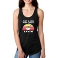 thumbnail image 1 of Just A Girl Ramen Sunset Art Racerback Tank Women -Smartprints Designs, Female Large, 1 of 4