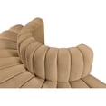 thumbnail image 7 of Meridian Furniture Arc Camel Velvet Modular Sectional, 7 of 7