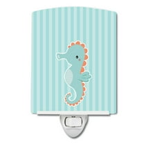 Caroline's Treasures BB7124CNL Seahorse Ceramic Night Light, 6x4x3", multicolor