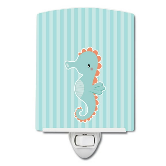 Caroline's Treasures BB7124CNL Seahorse Ceramic Night Light, 6x4x3", multicolor