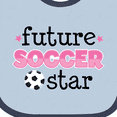 thumbnail image 4 of Inktastic Future Soccer Star Girls Girls Baby Bib, 4 of 4
