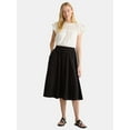 thumbnail image 2 of Time and Tru Women's Tiered Pull-On Skirt, Sizes XS-4X, 2 of 5