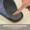 thumbnail image 6 of IAUYY Memory Foam House Slippers Suitable for Both Men and Women. Comfortable, Anti-Slip Plush Flat-Bottomed Slippers The Best Holiday Gift Swirls Of Pink and Purple, 6 of 9