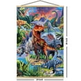 thumbnail image 4 of Dinosaurs by Jenny Newland Art Poster - Officially Licensed - 24" x 36" with Poster Hanger Natural Color, 4 of 4