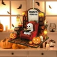 thumbnail image 3 of Yyuenw Spooky Halloween Ornaments, 2D Flat Acrylic Ornament, Halloween Themed Ornaments, Ghosts Book Lover, Suitable for Holiday Parties, Family Friends and Indoor Home Decoration, 3 of 6