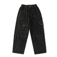 thumbnail image 4 of Boys Baggy Jeans Black Jeans Elastic High Waist Wide Leg Pants Boys' Jeans Boy Jeans Size 13-14 Years, 4 of 9