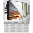 thumbnail image 7 of Outdoor TV Cover 48 to 50 Inch Weatherproof, Sage Green Farmhouse Striped Waterproof TV Screen Protector for Outside Decor with Zipper and Pocket 48"L x 30"H , Vintage Wood Texture Mottled, 7 of 7