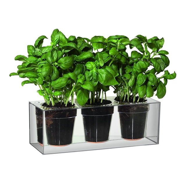 Maceta Triple BOSKKE Transparente Chica CUBE-3S-CL-01