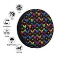 thumbnail image 4 of Balery Rainbow Butterfly Cubiertas para Neumáticos - Protector Resistente para Neumáticos de Camioneta, SUV, Remolque, Camper y RV-15 inch, 4 of 6