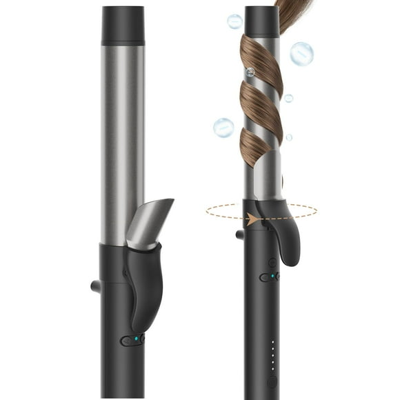 Rotating Automatic Curling Iron -TYMO ROTA Curling Wand for Beach Waves, Long Barrel Ceramic Coating Hair Curler for Women, 40 Million Ionic, 5 Temps & Dual Voltage for
