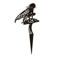 thumbnail image 2 of Estacas de estatua con forma de hongo, accesorio decorativo de metal para jardín al aire libre. Estilo A, 2 of 9