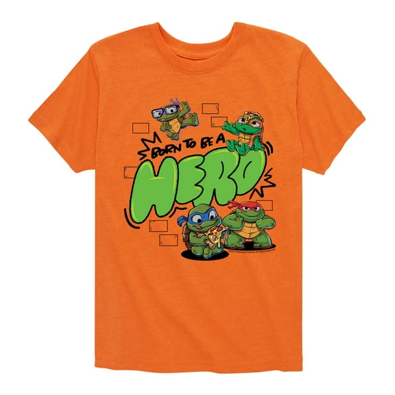 Teenage Mutant Ninja Turtles Mutant Mayhem - Born To Be A Hero - Toddler & Youth Short Sleeve Graphic T-Shirt