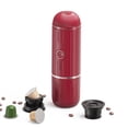 thumbnail image 1 of Mistaha Portable Wireless Electric Coffee Maker with 80ml Water Tank, 19 Bar Pressure, Type-C Charging - Ideal for Espresso, Americano, Cappuccino - Red - Lithium Battery - Travel Coffee Brewer, 1 of 7