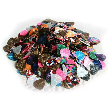 100pcs Guitar Picks Acoustic Electric Plectrums Celluloid Assorted Colors 0.46mm