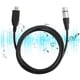 thumbnail image 1 of Cable de micrófono USB a XLR hembra controlador libre cable de micrófono de bajo ruido con luz LED sonido Plug and Play cable de micrófono duradero, 1 of 8