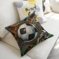 thumbnail image 5 of Football Linen toss pillowcase decoration pillowcase gifting preferred 20x20 inch cushion cover sofa pillowcase sofa bedroom living room car, 5 of 8