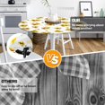 thumbnail image 5 of Sunflower Round Fitted Tablecloth with Elastic Edge Summer Floral Outdoor Tablecloth Waterproof Table Cover for Picnic Dinner Party Decor Fits 36-40" Diameter Round Tables, 5 of 6
