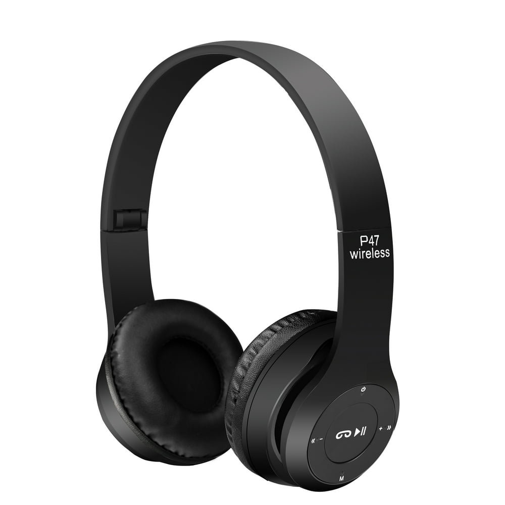 AGPtek Wired or Wireless Headphones Over Ear Foldable Stereo Noise Canceling Bluetooth Headset