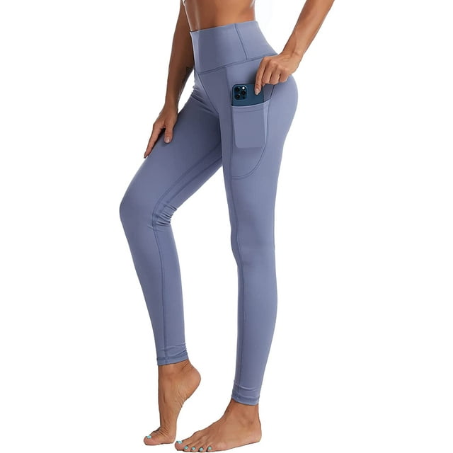 Women's High Waisted Yoga Pants with Pockets Tummy Control Workout Leggings