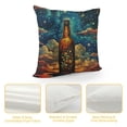 thumbnail image 4 of Pack Decorative Throw Pillow Covers  Square Cushion Cover Boho Farmhouse Pillowcase for Couch Sofa Bedroom Living Room Home Decor Beer Pillow Case, 4 of 5