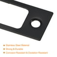 thumbnail image 4 of Uxcell 2Pcs 57x25.5mm 201 Stainless Steel Door Latch Deadbolt Strike Plate with Box, Black, 4 of 6