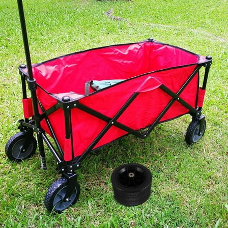 PTOOTP Universal Black Wheelbarrow Tire Replacement for Garden Utility Cart Accessories and Easy to Install