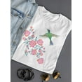 thumbnail image 3 of Flowers And Hummingbird T-Shirt Women -SPIdeals Designs, Female 3X-Large, 3 of 4