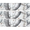 Snow Camouflage Camo Edible Icing Image Cake Strips Side Edge Decoration