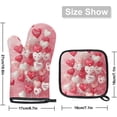 thumbnail image 2 of Pink Balloons Oven Mitts and Pot Holders Set of 2, Valentine''s Day Heat Resistant Oven Mitts Kitchen Oven Glove for Cooking, Baking, 2 of 6