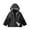 #0098-Black, variant on Favoffer Fall Unisex Kids Fleece-Lined Waterproof Windproof Hooded Jacket - Hiking,Camping,Travel,Play 3-15Y
